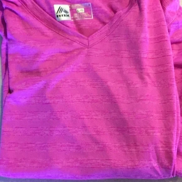 WOMENS’ size large RBX dri-fit long sleeve pink athletic shirt - Picture 13 of 13